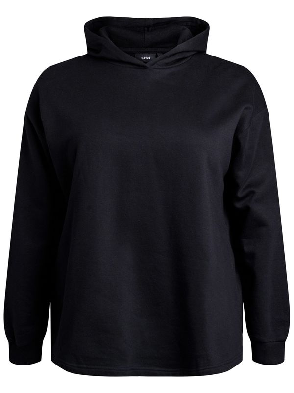 Zizzi Zizzi Sweater majica 'Mrikke'  crna