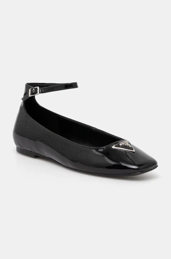 Guess Balerinke Guess LEVVIS boja: crna, FLPLVV PAT02