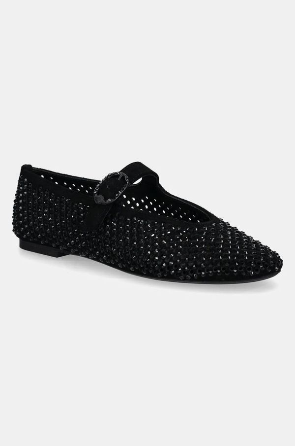 Kurt Geiger London Balerinke od brušene kože Kurt Geiger London Mayfair Ballet Flat boja: crna, 2656300209