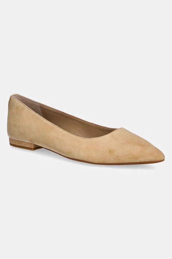 Lauren Ralph Lauren Balerinke od brušene kože Lauren Ralph Lauren Londyn boja: bež, 802871265007