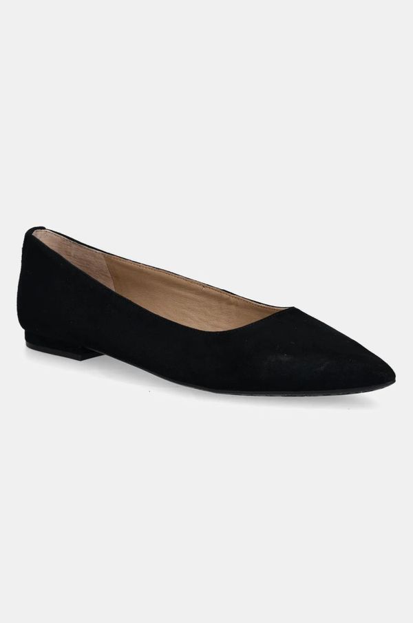 Lauren Ralph Lauren Balerinke od brušene kože Lauren Ralph Lauren Londyn boja: crna, 802871265008
