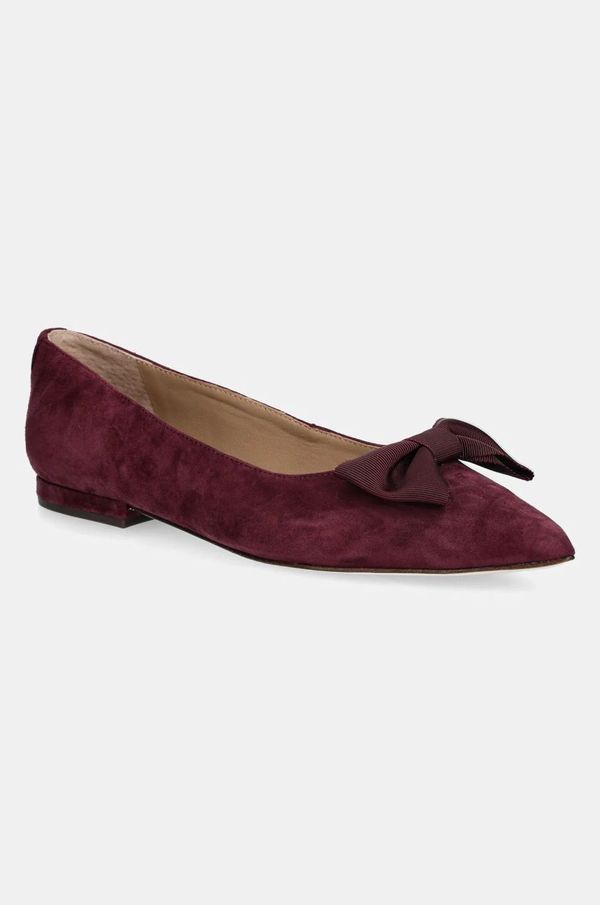Lauren Ralph Lauren Balerinke od brušene kože Lauren Ralph Lauren Londyn Bow boja: ljubičasta, 802955323001