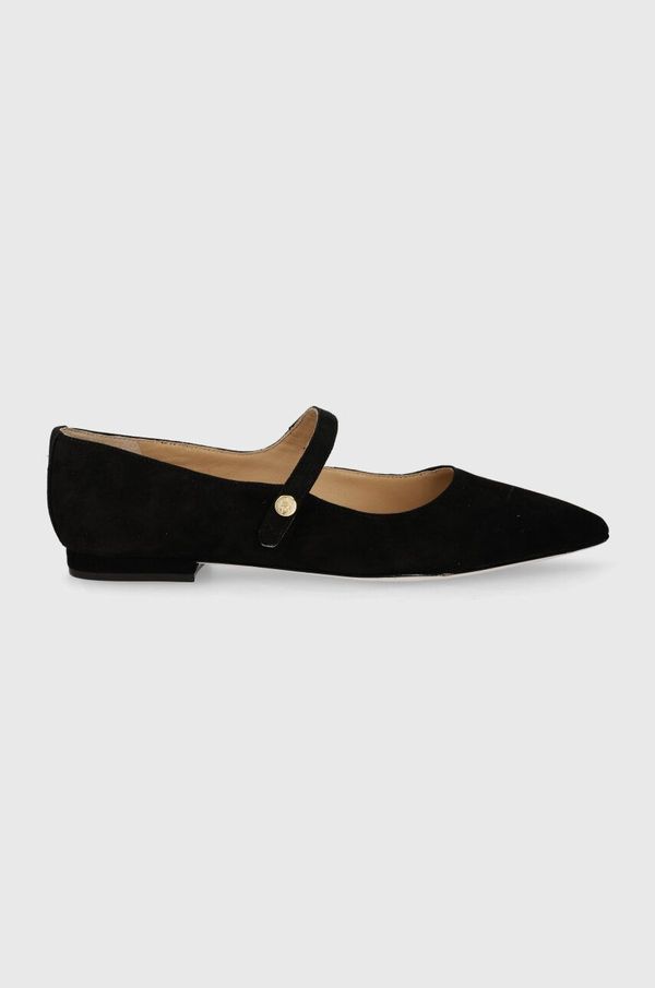 Lauren Ralph Lauren Balerinke od brušene kože Lauren Ralph Lauren Londyn Mj boja: crna, 802922171002