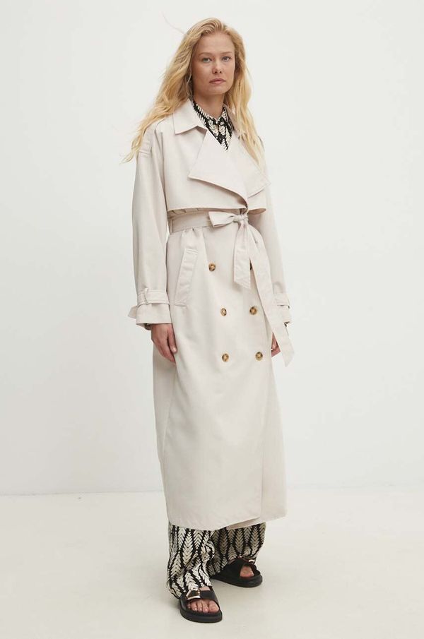 Answear Lab Baloner Answear Lab za žene, boja: bež, za prijelazno razdoblje, oversize
