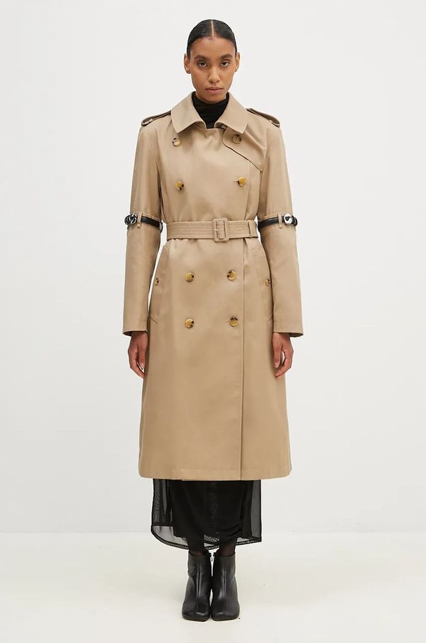 coperni Baloner Coperni Hybrid Trench za žene, boja: bež, za prijelazno razdoblje, COPM21836