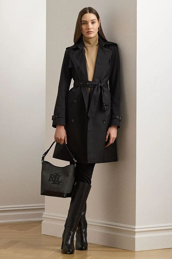 Lauren Ralph Lauren Baloner Lauren Ralph Lauren za žene, boja: crna, za prijelazno razdoblje, 297967122