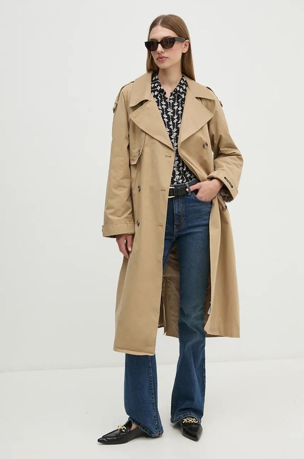 Pepe Jeans Baloner Pepe Jeans BIANCA za žene, boja: bež, za prijelazno razdoblje, oversize, PL402446