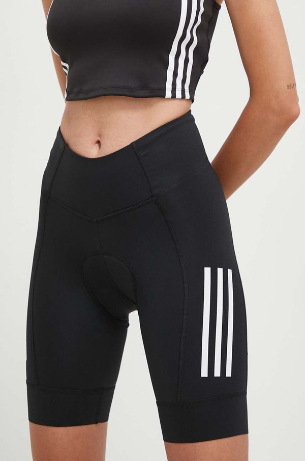 adidas Performance Biciklističke kratke hlače adidas Performance boja: crna, s tiskom, visoki struk
