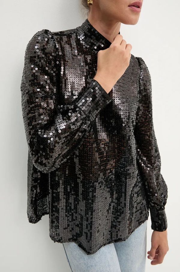 AllSaints Bluza AllSaints za žene, boja: crna, bez uzorka, W032PB