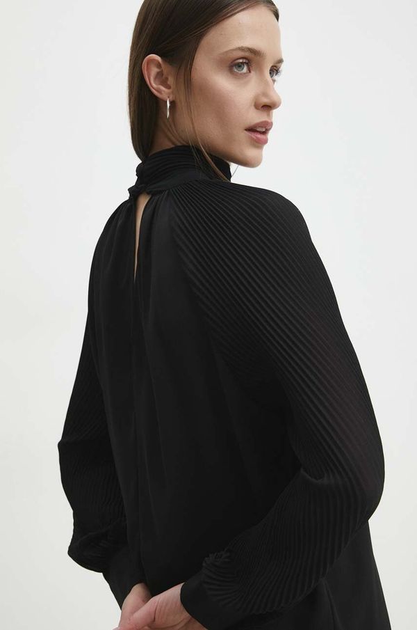 Answear Lab Bluza Answear Lab za žene, boja: crna, bez uzorka