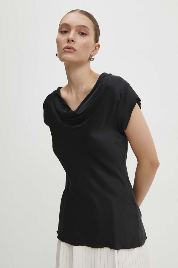 Answear Lab Bluza Answear Lab za žene, boja: crna, bez uzorka
