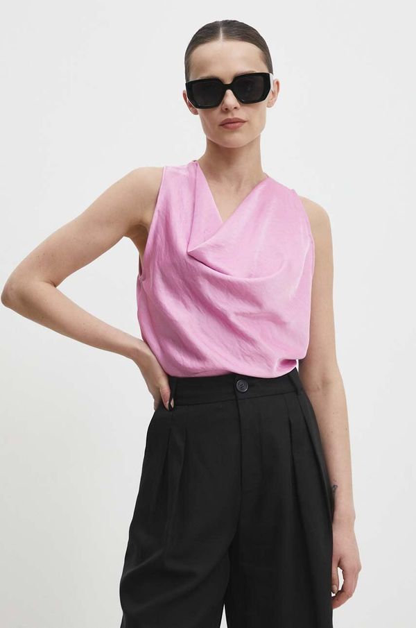 Answear Lab Bluza Answear Lab za žene, boja: ružičasta, bez uzorka