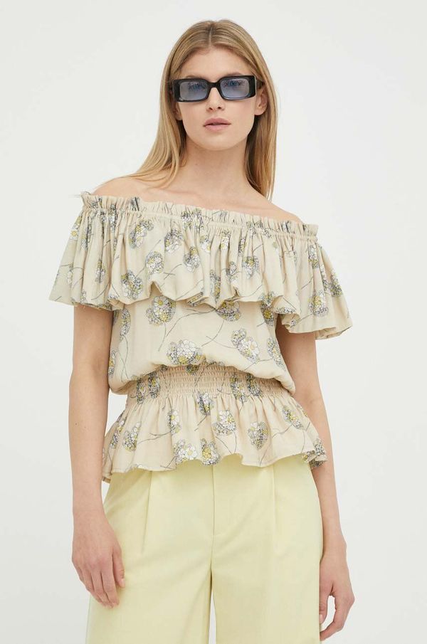 Bruuns Bazaar Bluza Bruuns Bazaar Oleander Edias za žene, boja: bež, s uzorkom