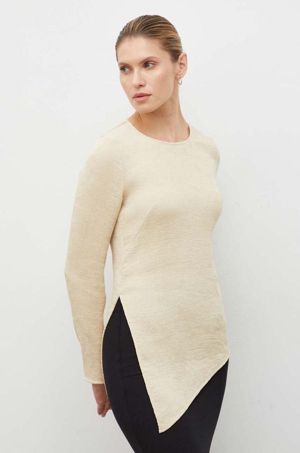 By Malene Birger Bluza By Malene Birger za žene, boja: bež, bez uzorka