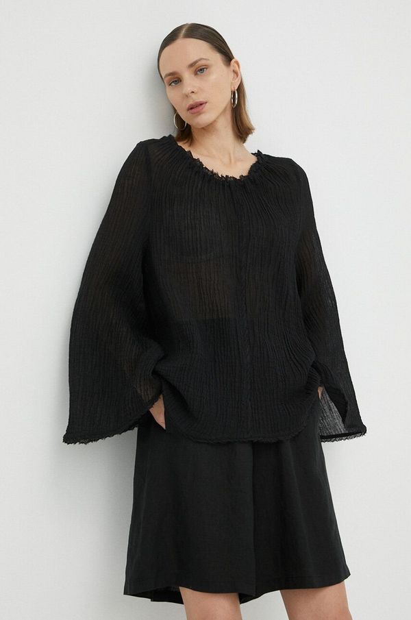 By Malene Birger Bluza By Malene Birger za žene, boja: crna, glatka