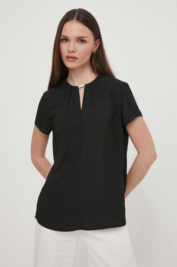 Calvin Klein Bluza Calvin Klein za žene, boja: crna, bez uzorka