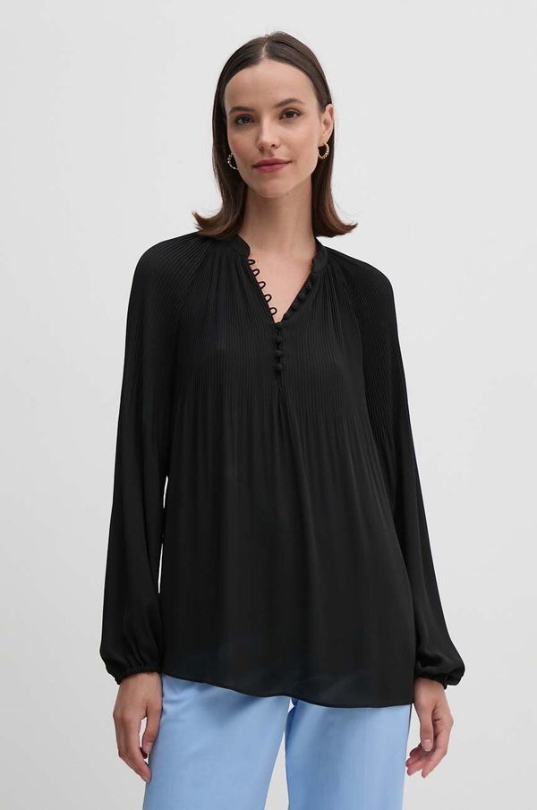 Lauren Ralph Lauren Bluza Lauren Ralph Lauren za žene, boja: crna, bez uzorka