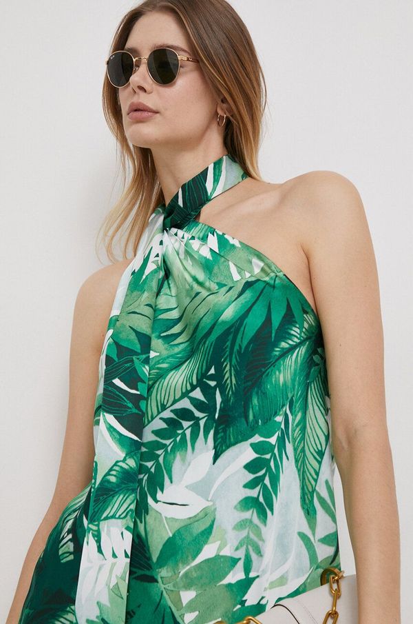 Lauren Ralph Lauren Bluza Lauren Ralph Lauren za žene, boja: zelena, s uzorkom