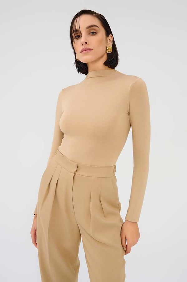Saint Body Bluza Saint Body za žene, boja: bež, bez uzorka