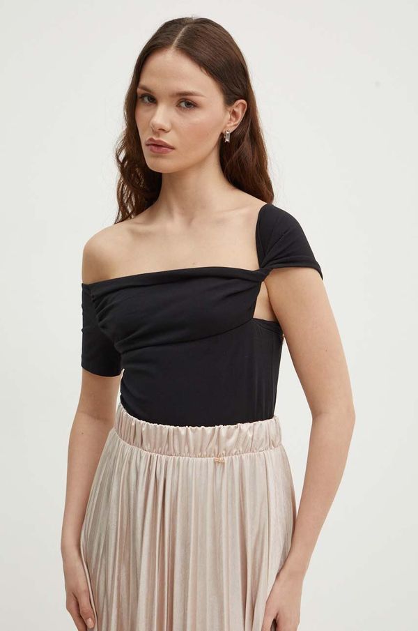 Sisley Bluza Sisley za žene, boja: crna, bez uzorka