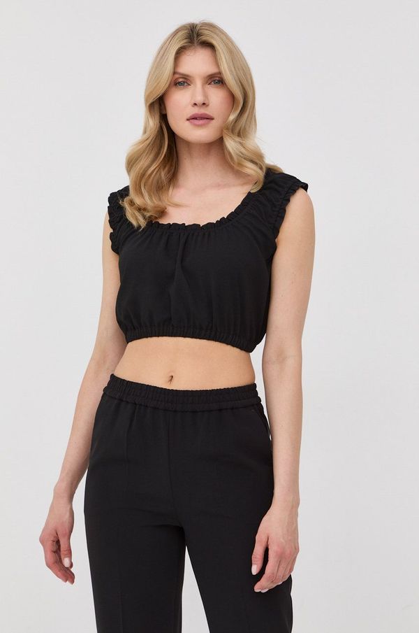 The Kooples Bluza The Kooples za žene, boja: crna, glatka