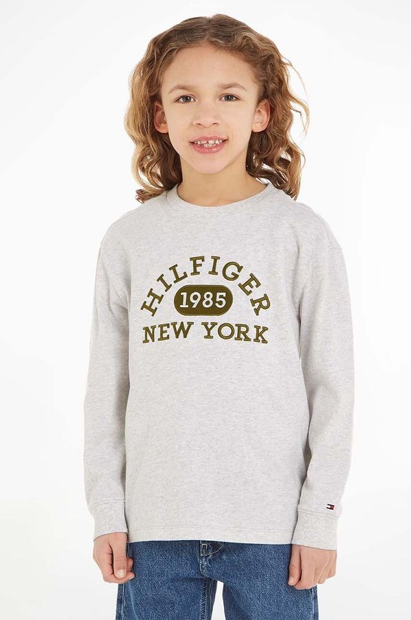 Tommy Hilfiger Bluza Tommy Hilfiger boja: siva, s uzorkom