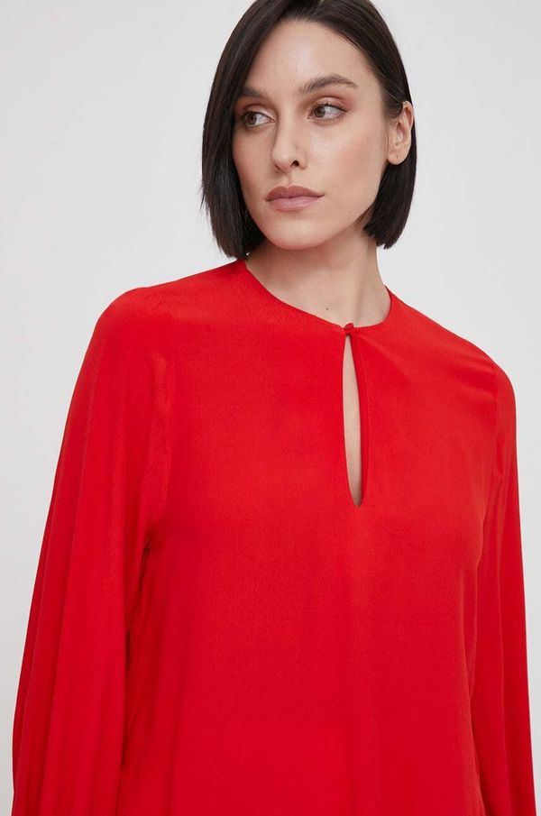 Tommy Hilfiger Bluza Tommy Hilfiger za žene, boja: crvena, bez uzorka, WW0WW41835