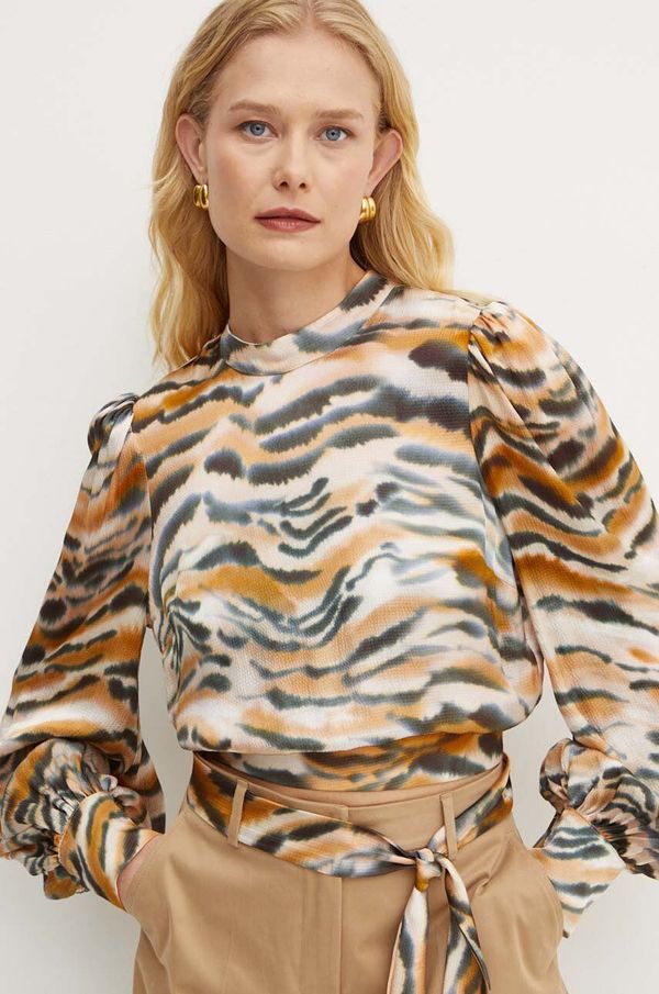 Twinset Bluza Twinset za žene, boja: smeđa, s uzorkom, 242TP2654