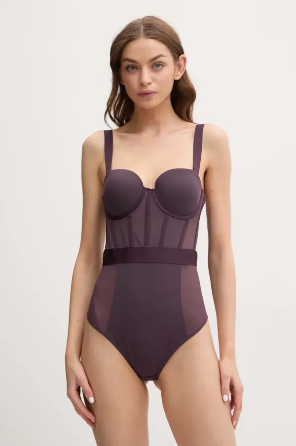 DKNY Bodi Dkny boja: ljubičasta, providne, bez uzorka, DK6008