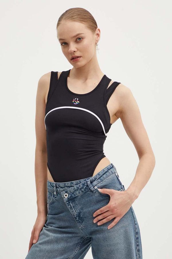 Karl Lagerfeld Jeans Bodi Karl Lagerfeld Jeans za žene, boja: crna, 245J1708
