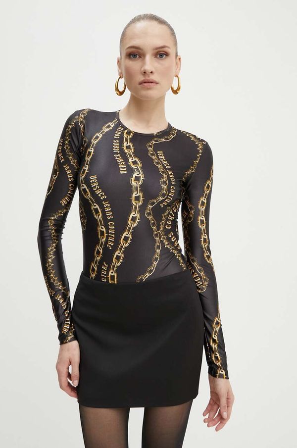 Versace Jeans Couture Bodi Versace Jeans Couture za žene, boja: crna, 77HAM2A1 JS417