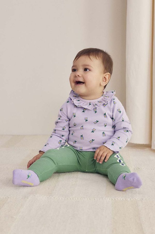 Bobo Choses Bodi za bebe Bobo Choses Pansy Flower 224AB005