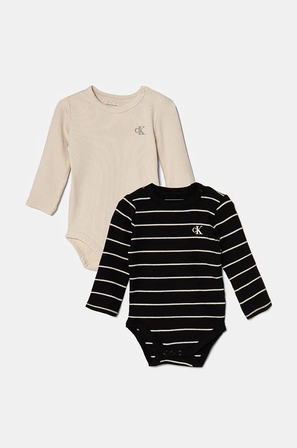 Calvin Klein Jeans Bodi za bebe Calvin Klein Jeans 2-pack IN0IN00245