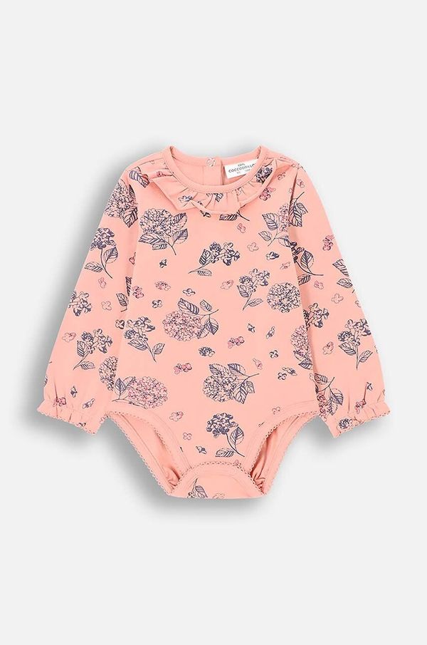 Coccodrillo Bodi za bebe Coccodrillo FLOWERS GIRL NEWBORN