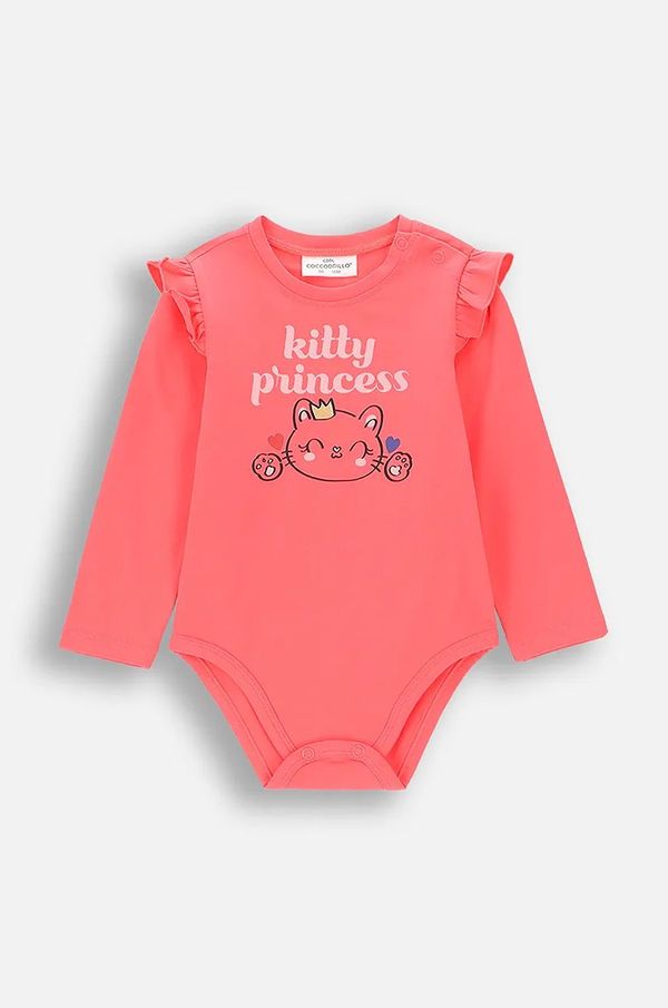 Coccodrillo Bodi za bebe Coccodrillo HEARTS GIRL NEWBORN
