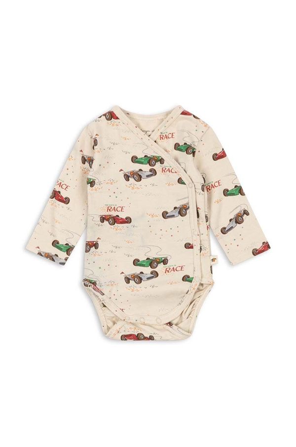 Konges Sløjd Bodi za bebe Konges Sløjd BASIC LS NEWBORN BODY GOTS KS101414