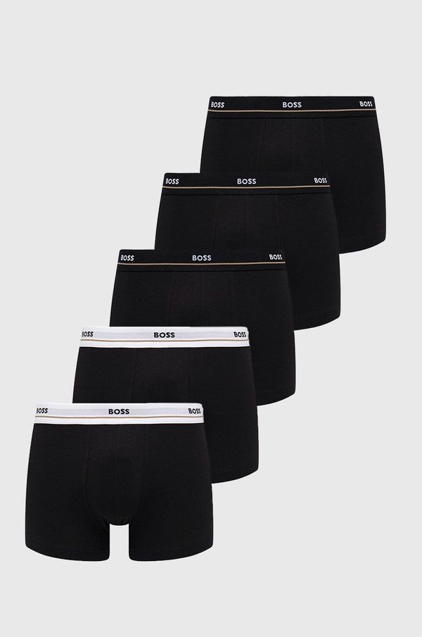 Boss Bokserice BOSS 5 - Pack za muškarce, boja: crna