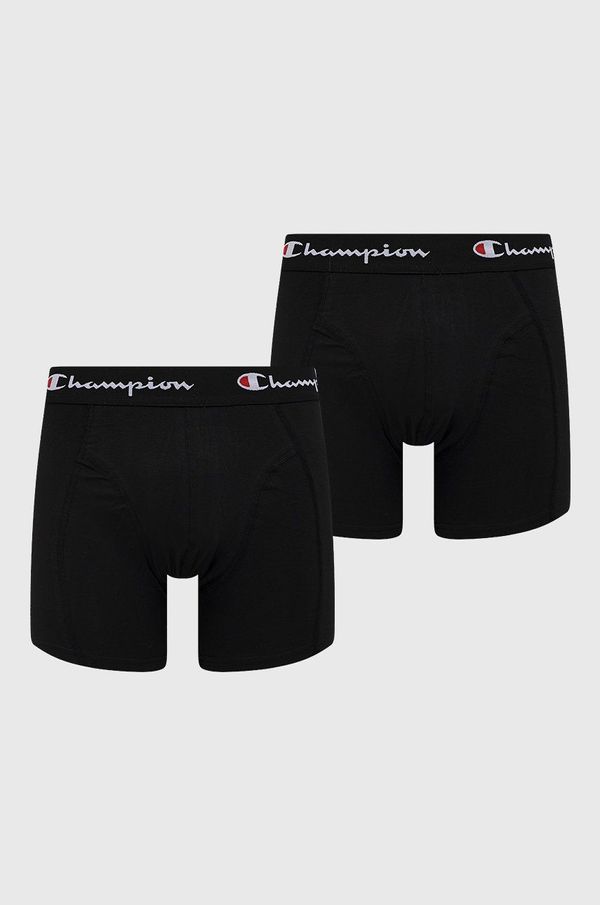 Champion Bokserice Champion 2-pack za muškarce, boja: crna