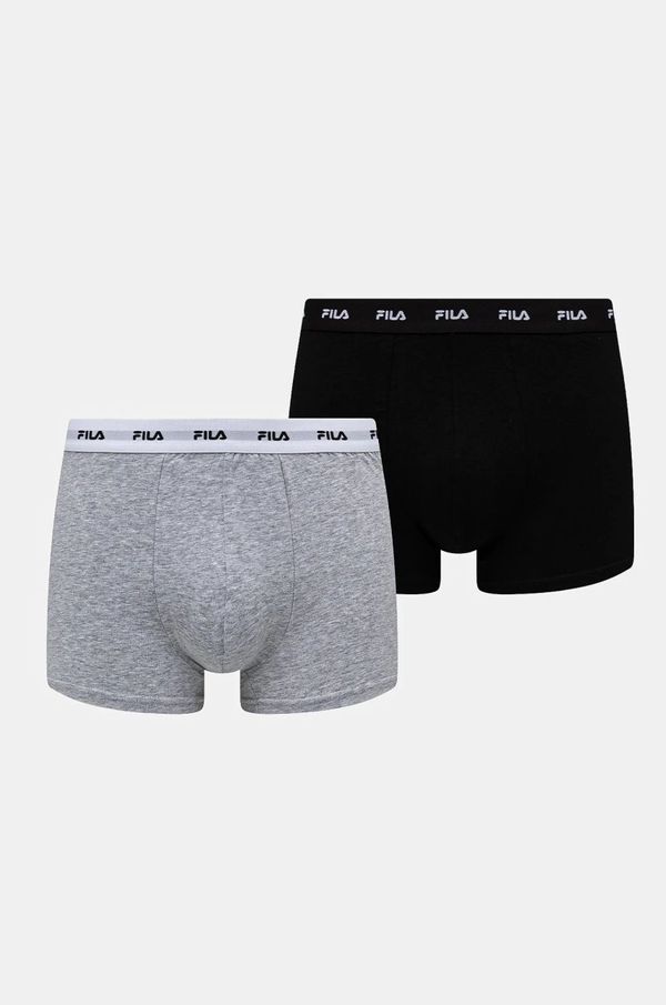 Fila Bokserice Fila 2-pack za muškarce, boja: crna, FU5256/2