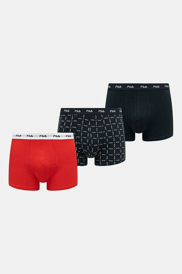 Fila Bokserice Fila 3-pack za muškarce, boja: tamno plava, FU5288/3