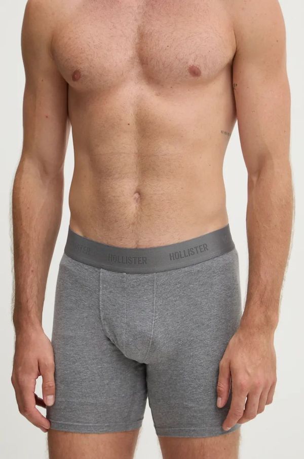 Hollister Co. Bokserice Hollister Co. 3-pack za muškarce, boja: siva, KI314-4021
