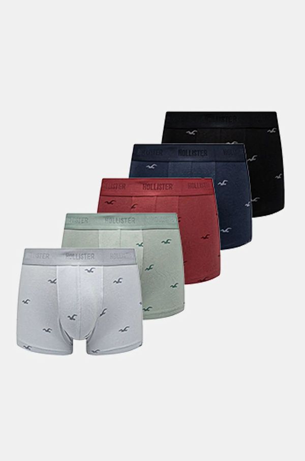 Hollister Co. Bokserice Hollister Co. 5-pack za muškarce, boja: smeđa, KI314-4010