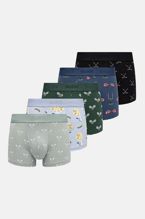 Hollister Co. Bokserice Hollister Co. 5-pack za muškarce, boja: zelena, KI314-4014