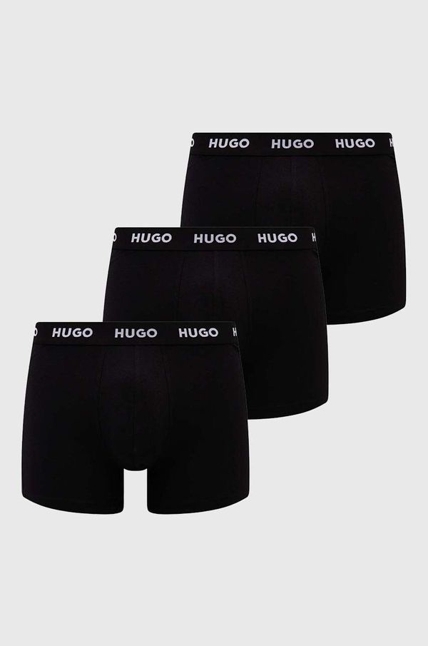 Hugo Bokserice HUGO 2-pack za muškarce, boja: crna