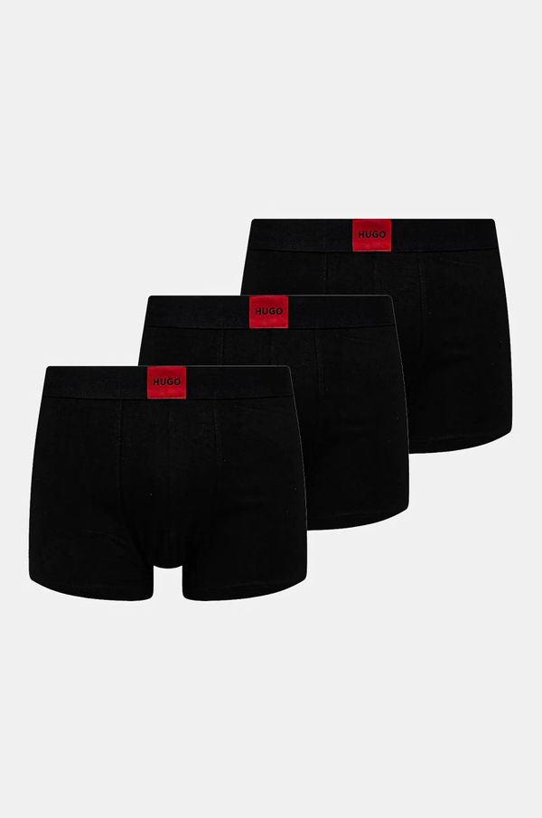 Hugo Bokserice HUGO 3-pack za muškarce, boja: crna, 50532797