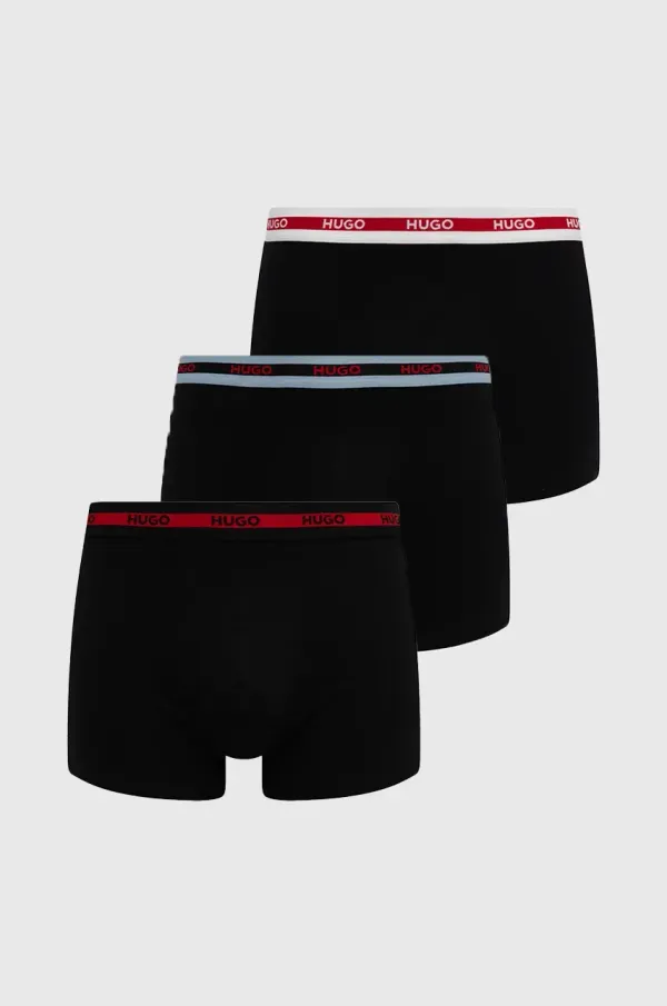 HUGO Bokserice HUGO 3-pack za muškarce, boja: crna, 50534694