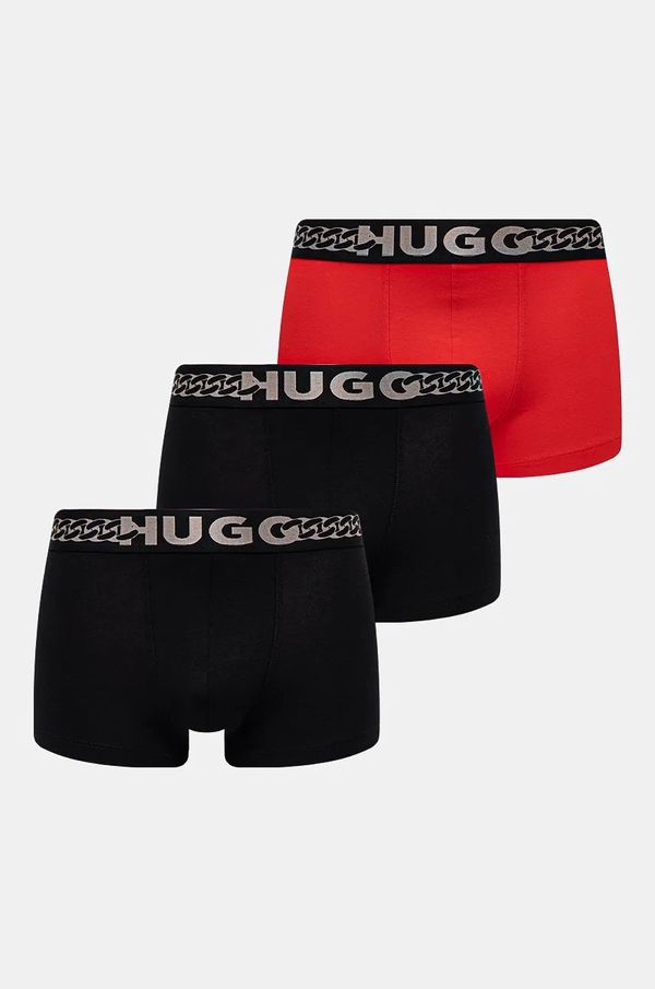 Hugo Bokserice HUGO 3-pack za muškarce, boja: crvena, 50524778