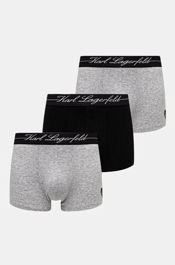 Karl Lagerfeld Bokserice Karl Lagerfeld 3-pack za muškarce, boja: crna, A1M47072