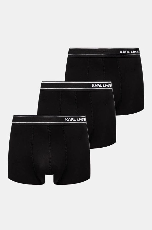 Karl Lagerfeld Bokserice Karl Lagerfeld 3-pack za muškarce, boja: crna, A1M47084