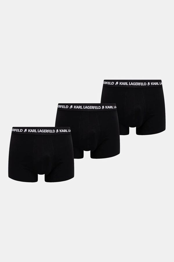 Karl Lagerfeld Bokserice Karl Lagerfeld 3-pack za muškarce, boja: crna, A1M47151